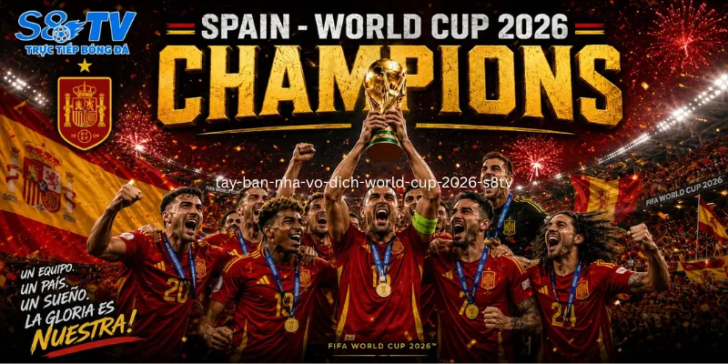 Tây Ban Nha vô địch World Cup 2026 – S8TV trực tiếp bóng đá